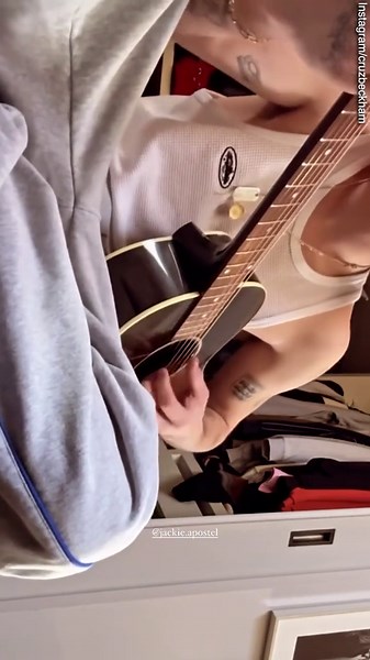 Cruz Beckham and girlfriend Jackie share loved-up snaps on Instagram