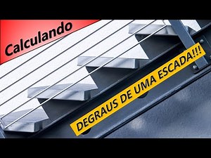 Como calcular uma escada com patamar? PASSO A PASSO