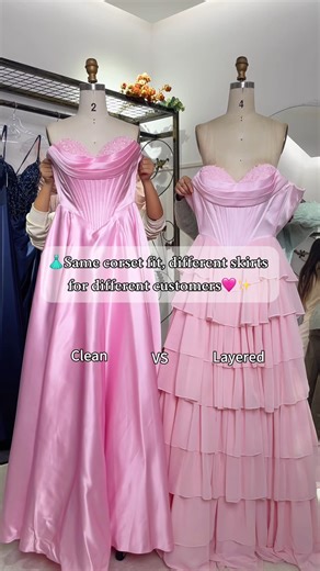 mylovelene on Instagram: "📏 The Perfect Fit, Every Time. ✨ At our Guangzhou factory, we have mastered the art of the Structured Corset. Whether your customer wants a sleek satin finish (Style 33387) or a voluminous ruffled skirt (Style 33223C), the bodice fit remains flawless. Why this matters for your boutique: ✅ Consistency: Reliable sizing means fewer returns/alterations. ✅ Variety: Offer different silhouettes without sacrificing the "snatched" waist look girls love. ✅ Trend: Pink + Corsets 