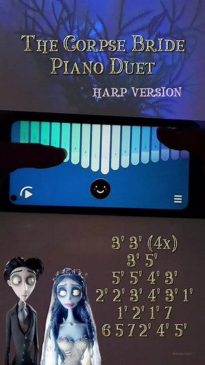 Corpse Bride Piano Duet Tutorial for Keylimba