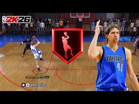 This "TRIPLE DOUBLE THREAT" Dirk Nowitzki Build is a POST UP PROBLEM in NBA 2k26...