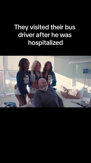 Some of the Dallas Cowboys Cheerleaders visiting their bus driver who had a stroke 🥺😭 #hopecore #DCC