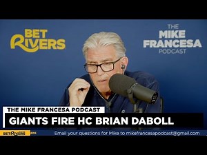 Brian Daboll Fired by Giants Following Bears Meltdown - Mike Francesa Reaction