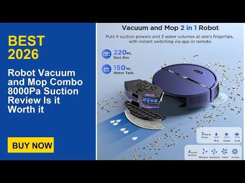 Robot Vacuum and Mop Combo 8000Pa Suction Review Is it Worth it