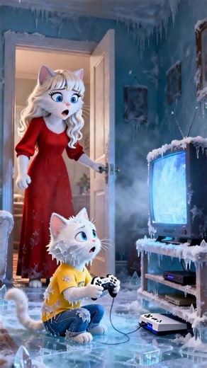 القط كريم حول البيت لفريزر بالغلط ...