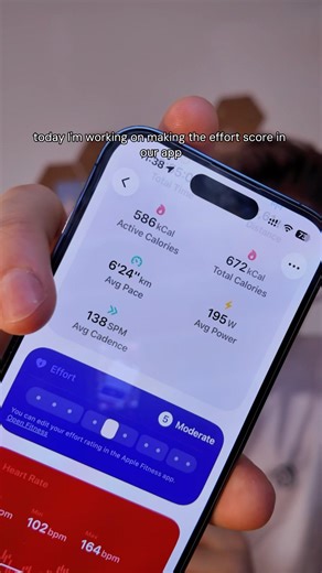 Making Perceived Effort Editable in our AI Fitness app Whistle | #appdevelopment #fitness #indiedev