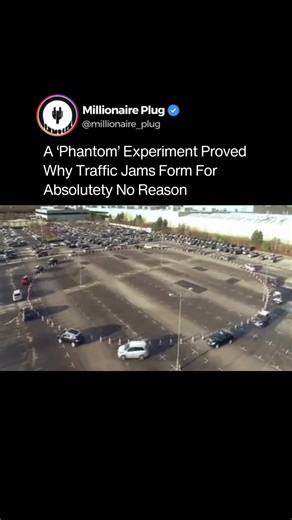 A controlled experiment demonstrated how traffic jams can form even when there are no accidents, lane closures, or visible obstacles. In the study, 22 cars drove in a continuous loop at a steady speed on a closed track. Despite clear conditions, small fluctuations in speed triggered a ripple effect. When one driver tapped the brakes, the reaction time of the next driver amplified the slowdown, eventually bringing vehicles to a complete stop. These “phantom jams” show how minor human delays casca