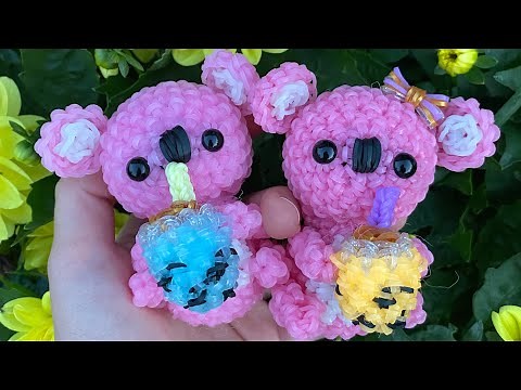 Loomigurumi Koala Tutorial Part 2 (Rainbow Loom) + Boba :)