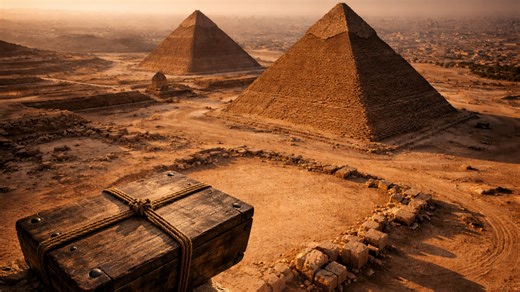 The forgotten Khafre pyramid with a hidden wooden relic