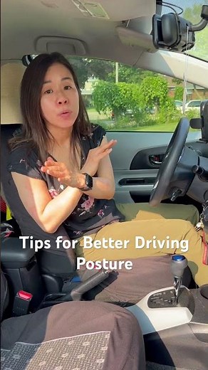 How to sit properly when driving? Proper driving position|correct driving position #posture #pilates