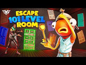 101 LEVEL ESCAPE ROOM (All Levels Tutorial) FORTNITE