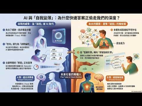 AI 與⌈自我變薄⌋：為什麽快速答案正偷走我們的深度？