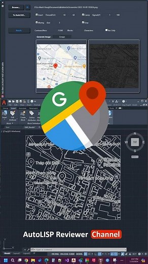 Convert Google Maps images to DWG drawings | Technology application
