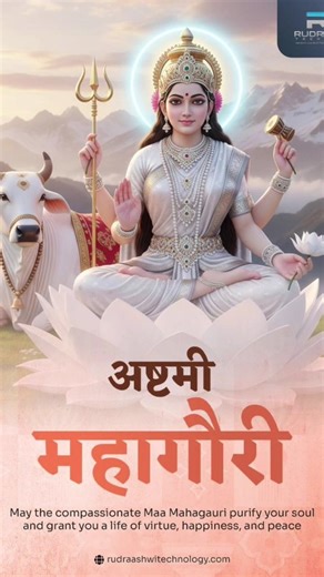 Navratri ke ashtmi mahagauri ka din Jay Mata ki