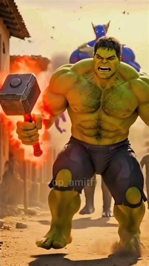 Hulk Ne Tenash Ko Mara 😱 #ai #hulk #shortsfeed #shorts