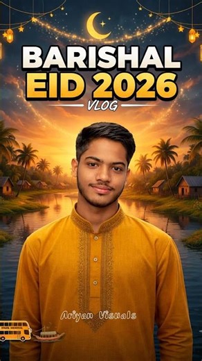 Bangla Eid Vlog 2026 | Barishal Travel & Eid Vibes 🌙✨ #Shorts