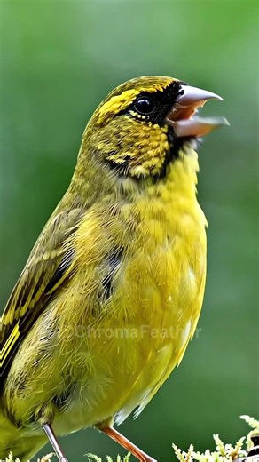 🐤 Himalayan Greenfinch Singing! #Shorts