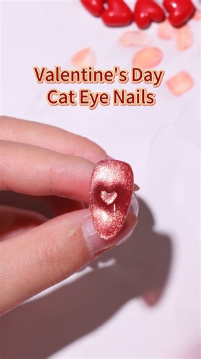 🌸COSCELIA🌸 on Instagram: "The little happiness of Valentine's Day is the delicacy brought by nail art🥰#valentinenails #cateyenails #naildesign #coscelia"