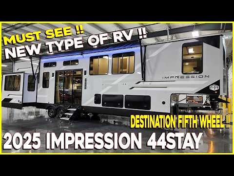 NEW RVs are CRAZY! 2025 Impression 44STAY Destination Fifth Wheel by Forestriver @ Couchs RV Nation