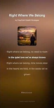 A Beautiful Retirement Story Song About Family, Legacy & Finding Peace