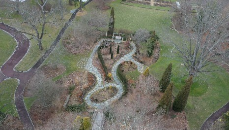 The garden is full of off season color awaiting the snowy forecast ahead. | Chanticleer Garden
