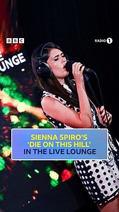 @siennaspiro performing ‘Die On This Hill’ in the live lounge today ♥️ listen back on bbc sounds | BBC Radio 1