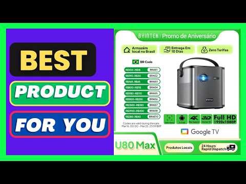 BYINTEK U80 Max Projector 3D 4K Cinema Android 11.0 WiFi Mini Portable