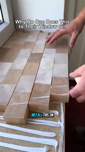 How To Install Incredible Window Sill 🤯 #diy #interiordesign