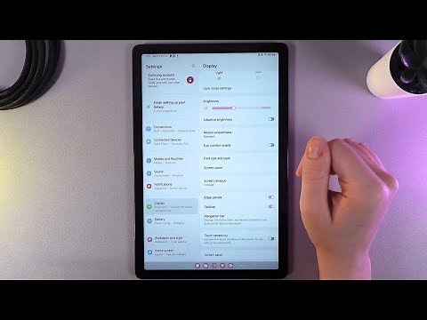 How to Manage Display Settings on Samsung Tab A9+