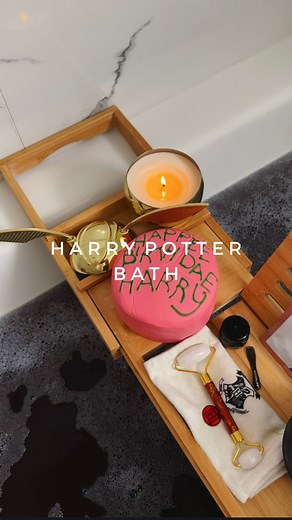 Glenda on Instagram: "Run a harry potter bath with me 🪄🛁🕯️ I’ll never get tired of rewatching the movies. This has me counting down to cozy fall nights🍂 #harrypottertheme #bathroutine #selfcareritual #asmrvideo #magicalvibes #aestheticvideos #calmingvibes relaxing autumn hogwarts bath ideas asmr sounds dreamy aesthetic peaceful night routine satisfying reels"