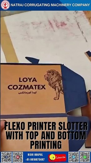 Flexo Printer Slotter with Top and Bottom Printing | Nagpal Industries