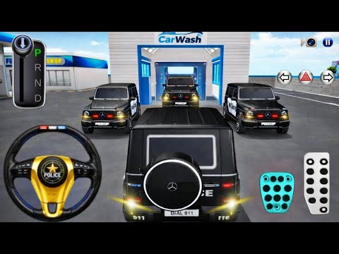 3D Driving Class Police Car Wash Mission | Mercedes G Wagon Police Cars Gameplay | 3D Driving Class