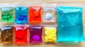 Making Satisfying Clear Slime with Bags | Super Clear Slime, ASMR Slime | Slime Slime