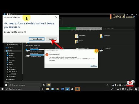 cara mengatasi flashdisk/hardisk "you need to format the disk in drive_Tutorial Jinan