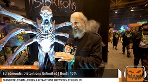 Ed Edmunds unveils The Xenovore - NEW from Distortions Unlimited - Official during TransWorld's Halloween & Attractions Show | Haunted Attraction Network