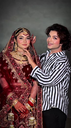 Cutie pie bride 🫶🏻💗#fyp #tiktoknepalofficial #chiragmakeupartist #tiktokpakistanofficial #makeuptransformation