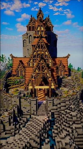 Minecraft Skyrim map #minecraft #skyrim #gaming