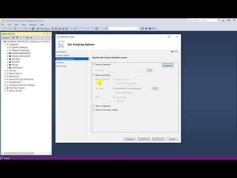 How to Script Out Entire Database and All Database Objects in SQL Server