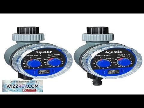 2PCS Aqualin Automated Garden Water Timer with Sensor Compatibility Manual Override