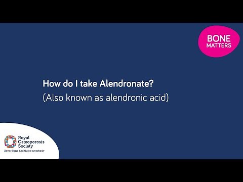 How do I take Alendronate (alendronic acid, Binosto, Fosamax)? #medicine