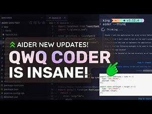 Aider + QwQ + Qwen 2.5 Coder : This is THE CRAZIEST LOCAL SETUP FOR AIDER! (w/ Free APIs)