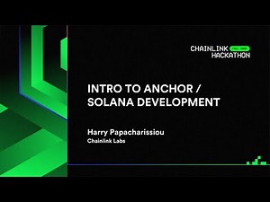 Intro to Anchor/Solana Development