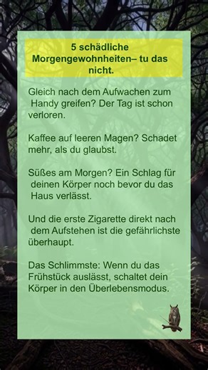 5 schädliche Morgengewohnheiten – tu das nicht. #motivation #körper #schlechtegewohnheiten
