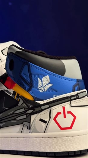 Mr. Simply Custom - Anime on Instagram: "ASW-G-08 a.k.a the Gundam Barbatos - the main gundam from Iron blooded Orphans, piloted by the one and only Mikazuki Augus! Sporting that iconic blue, white and red accent , making the colorway iconics on its own! Here is our iteration of Gundam Barbatos on Jordan 1s! Which gundam should we make next? We are not affiliated with any brands. All of our wearable artpiece are created with utmost respect and is under fair use as an artistic interpretation of c