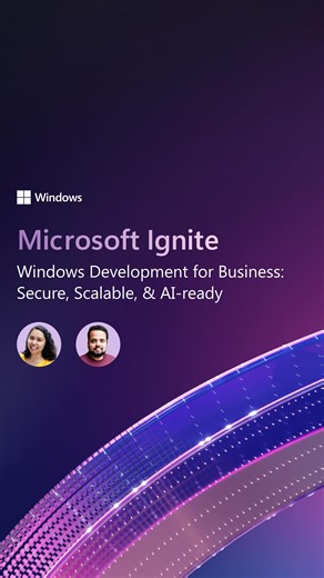 Windows Developer on Instagram: "What's new for the Windows platform at Microsoft Ignite? 🖥️ At #MSIgnite, we shared how we're empowering you to build AI experiences and agents at scale by evolving into an operating system with secure OS-level integration with a native agent infrastructure. Read more via the link in bio."
