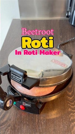 Ever tried beetroot Chapati?| How to make Roti in Roti maker #shortvideo #rotimaker #roti #pancake