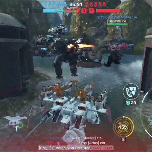 Sword vs UE Arthur and Atlas #warrobots #warrobotsgameplay #shorts