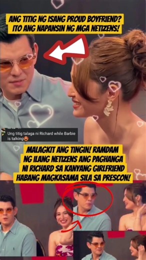 grabe ang pag-titig ni Richard kay Barbie, proud sa GF #richardgutierrez #barbieimperial | ctto