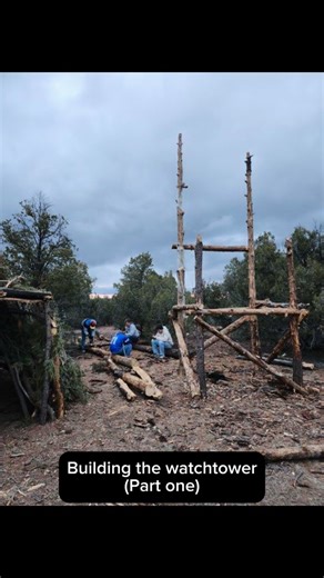 Teepee peepee on Instagram: "Adding a watchtower to teepee village. Follow along for the build."