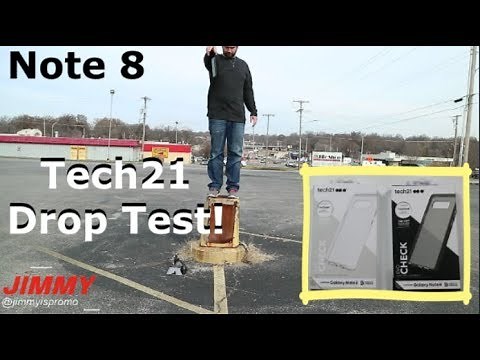 Note 8 DROP TEST with Tech21 Evo Check